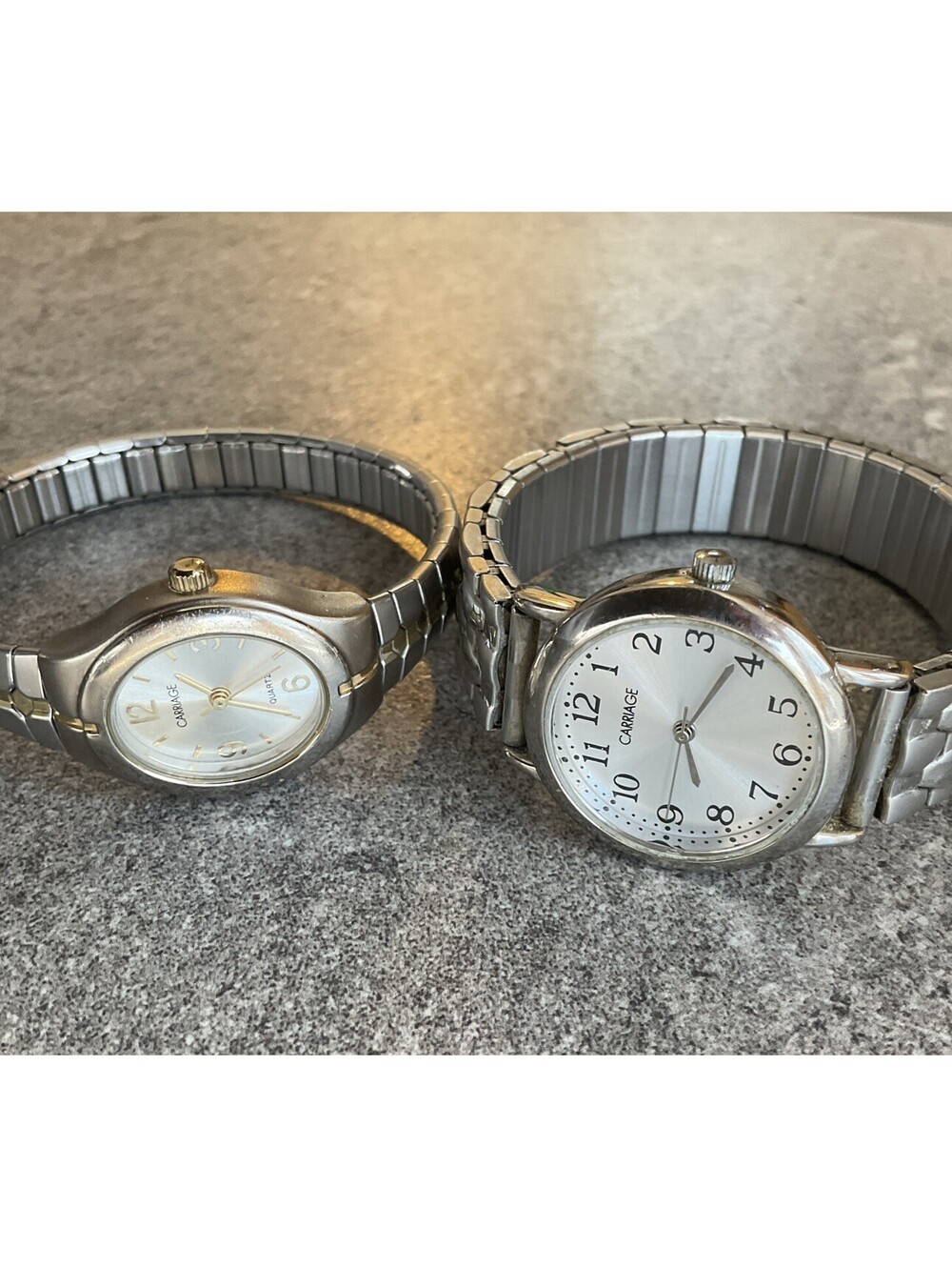 Pair Of Carriage By Timex Womens Watches Both Run Great & In Nice Condition B-F